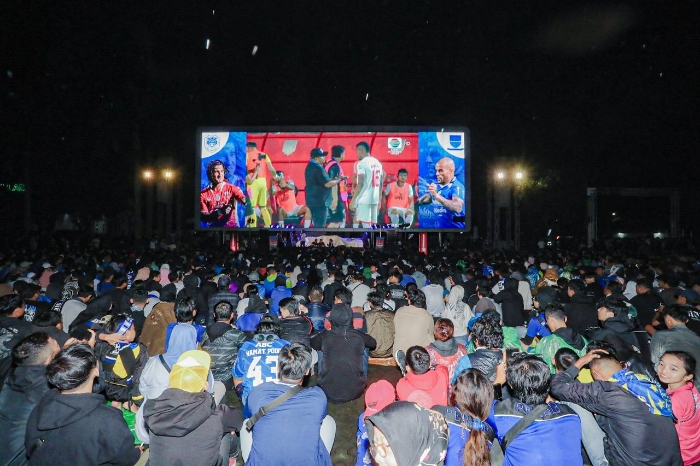 Nobar Persib di Makodam III/Siliwangi, Kolaborasi Harmonis Pemkot, TNI/Polri, dan Viking Bobotoh