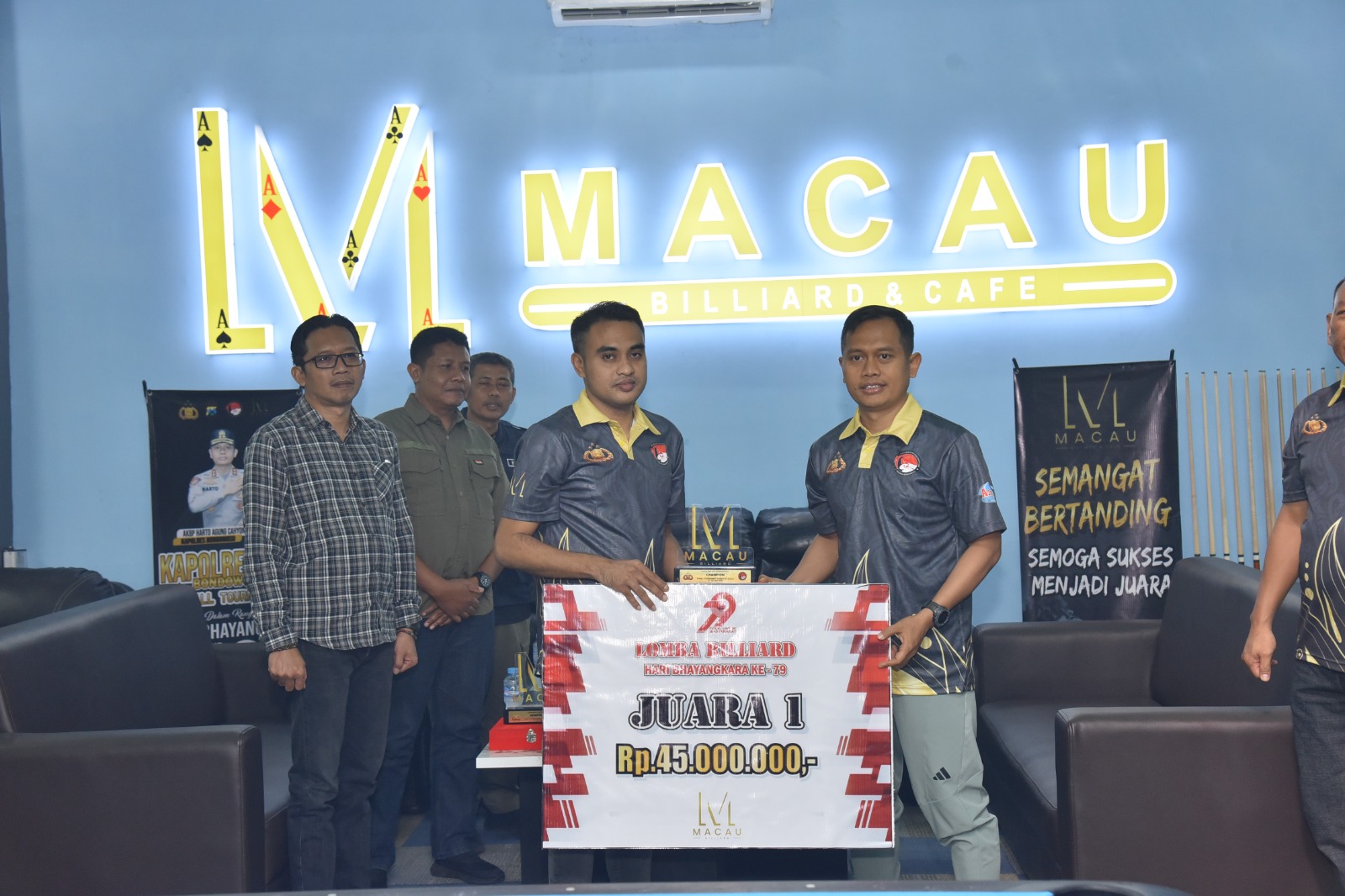 Polres Bondowoso Gelar Event Bilyar Kapolres Cup Dalam Rangka Hari Bhayangkara ke-79