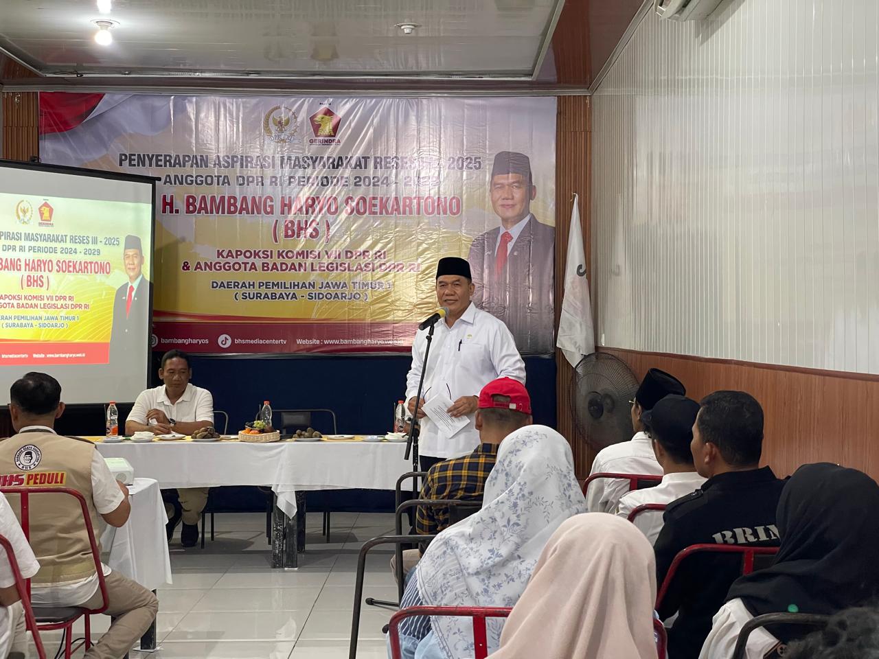 Reses di Sidoarjo, Bambang Haryo Respons Keluhan Irigasi Petani Balongbendo