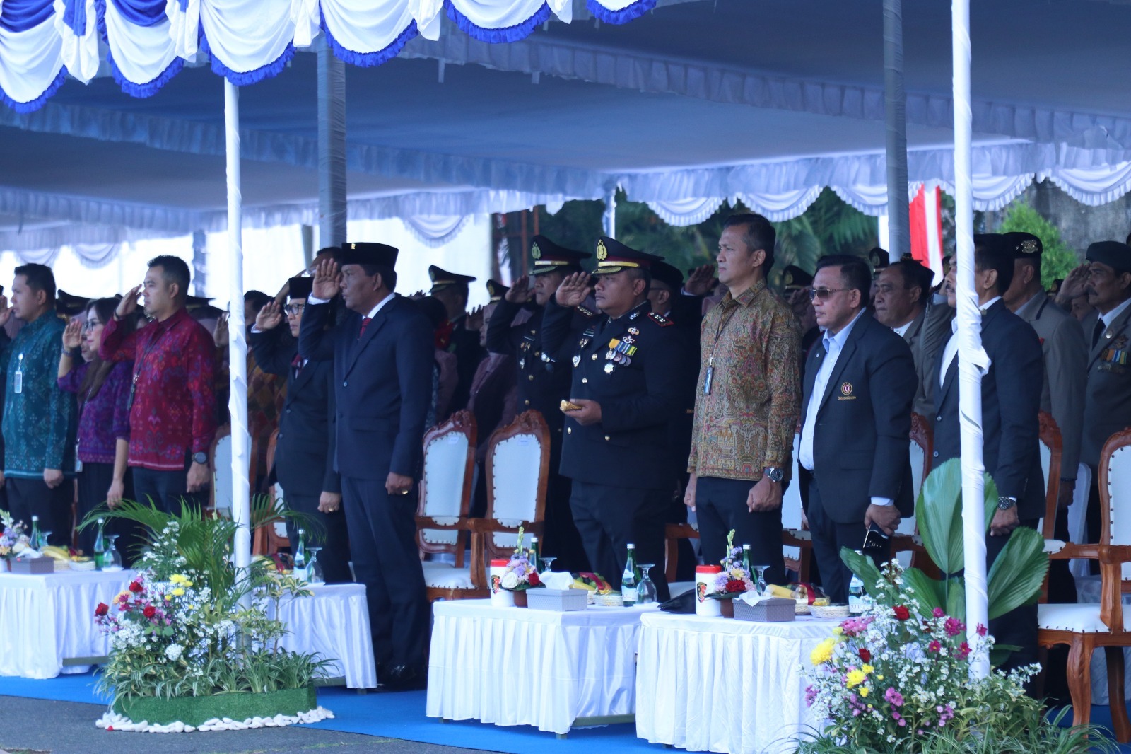 Kapolres Badung AKBP M. Arif Batubara Hadiri Upacara HUT Bhayangkara ke-79