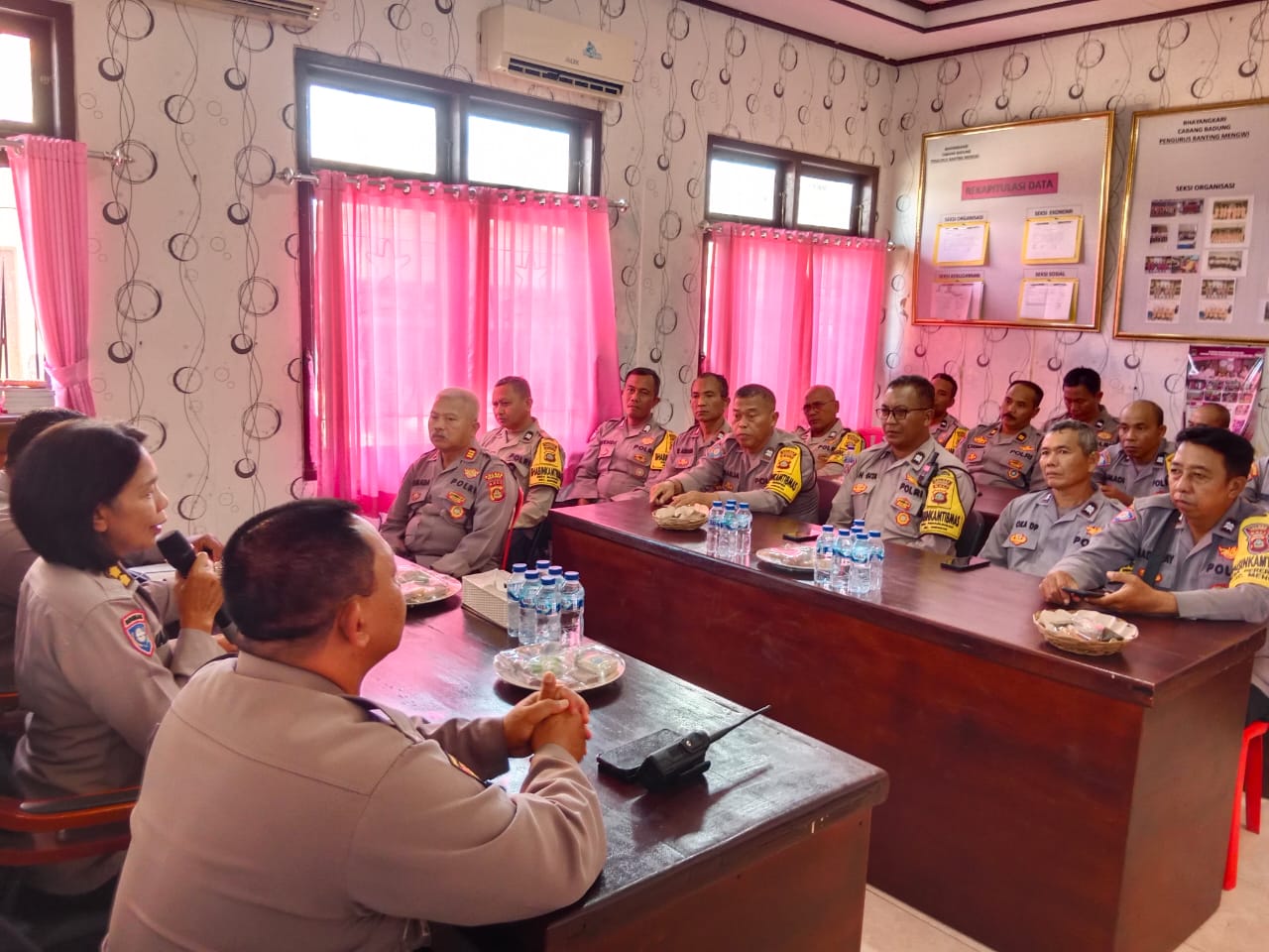 Kapolsek Mengwi Terima Tim Asistensi Dit Binmas Polda Bali