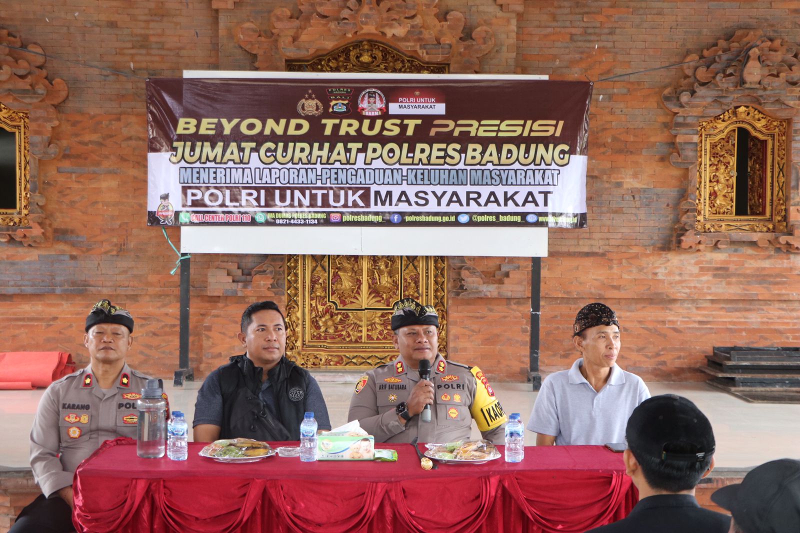 Pasar, Parkir, dan Narkoba Jadi Sorotan, Jumat Curhat Polres Badung Serap Aspirasi Warga Desa Darmasaba