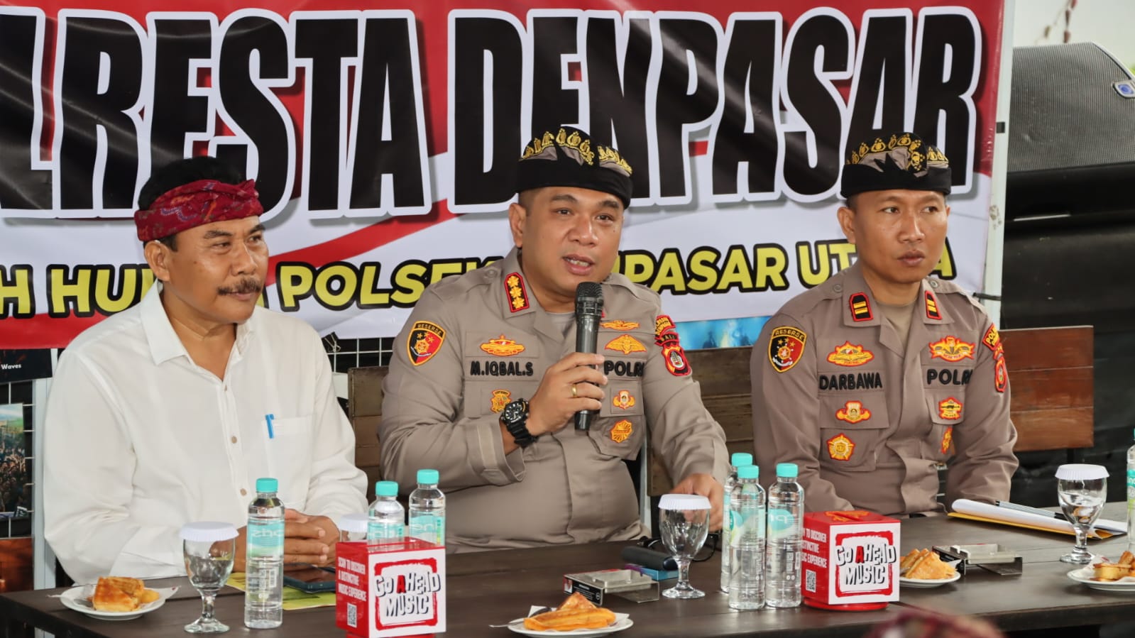 Serap Aspirasi Masyarakat untuk Tingkatkan Pelayanan, Kapolresta Denpasar Sambang Kamtibmas di Wilayah Polsek Denpasar Utara