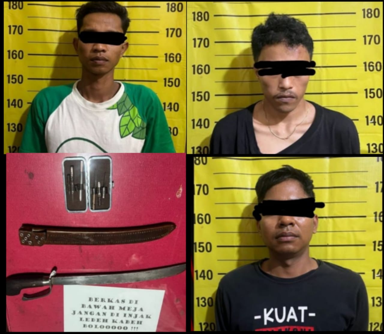 Polres Pasuruan Ungkap 3 Kasus Pencurian, 5 Pelaku Ditangkap