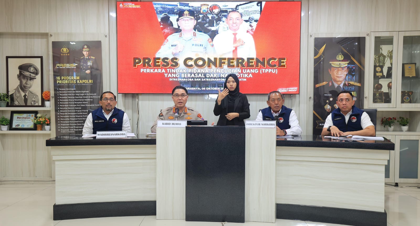 Polda Jatim Ungkap 1.757 Kasus Narkoba dan Sita Aset Rp 30,1 Miliar dari Jaringan TPPU