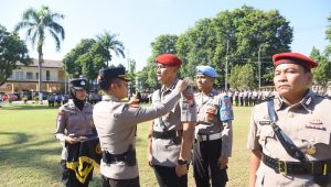 Kapolres Bondowoso Pimpin Upacara Serah Terima Jabatan Kasat Reskrim Polres Bondowoso