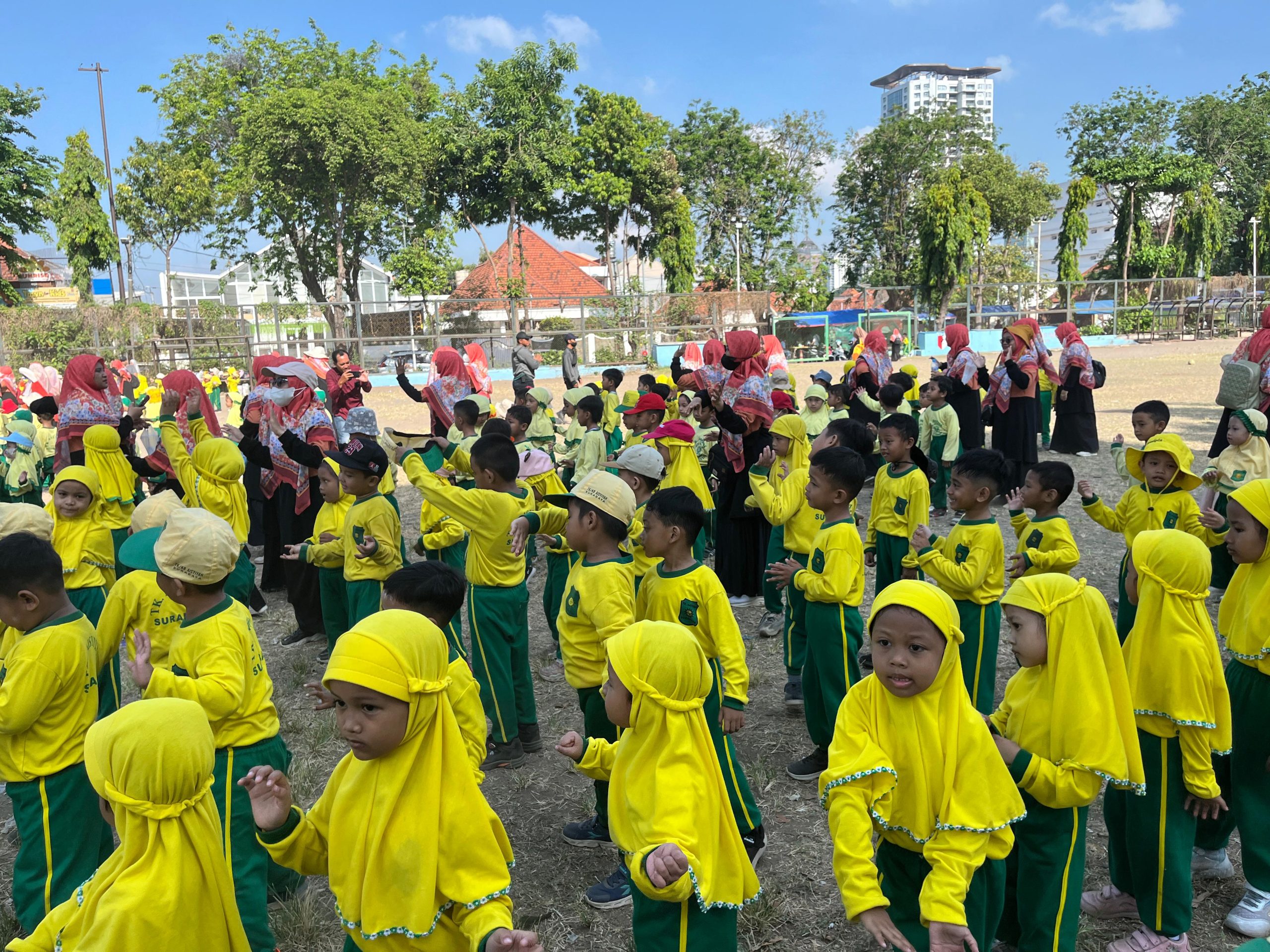 Semarak Milad ke-28 IGABA, TK Aisyiyah Gelar Senam Massal “Anak Indonesia Hebat”