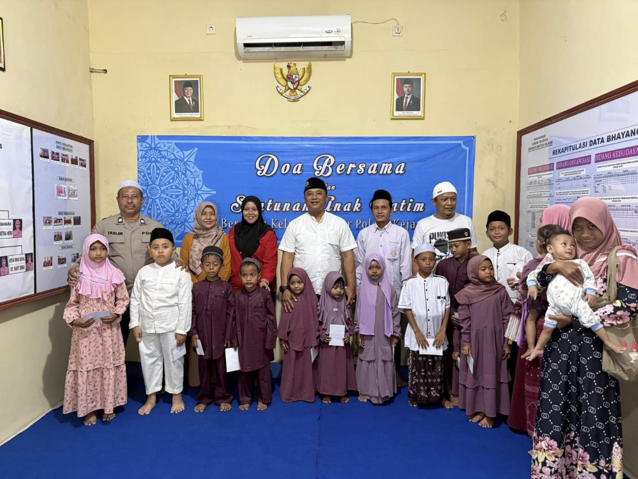 Kapolsek Kejayan Gelar Doa Bersama dan Santunan Anak Yatim, Harap Keberkahan dan Kondusifitas Wilayah