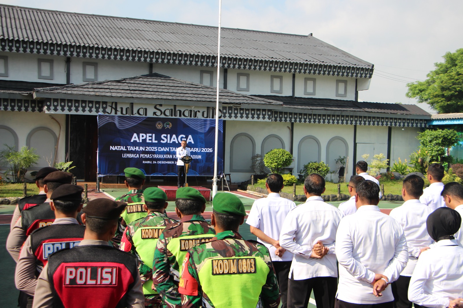 Apel Siaga Nataru 2026, Lapas Kelas I Madiun Tegaskan Kesiapan Petugas