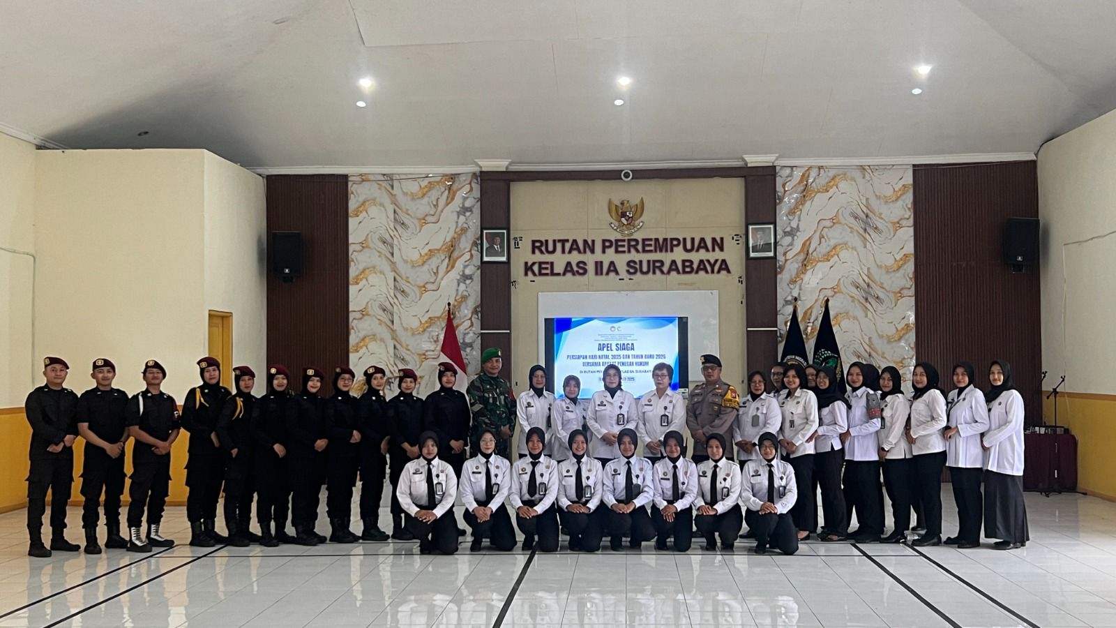 Antisipasi Gangguan Keamanan Jelang Nataru, Rutan Perempuan Surabaya Gelar Apel Siaga, Razia Gabungan Hingga Tes Urine Bersama APH