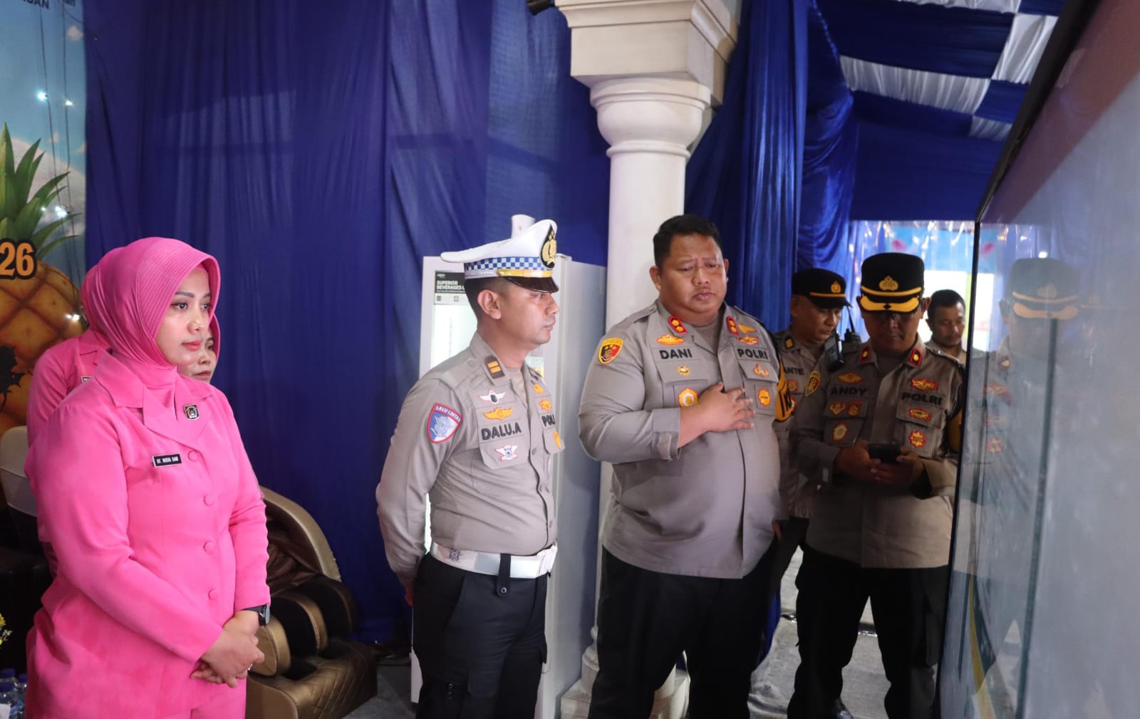 Kapolres Pasuruan Kunjungi Pos Pam : Tingkatkan Keamanan dan Pelayanan Humanis Hadapi Libur Nataru