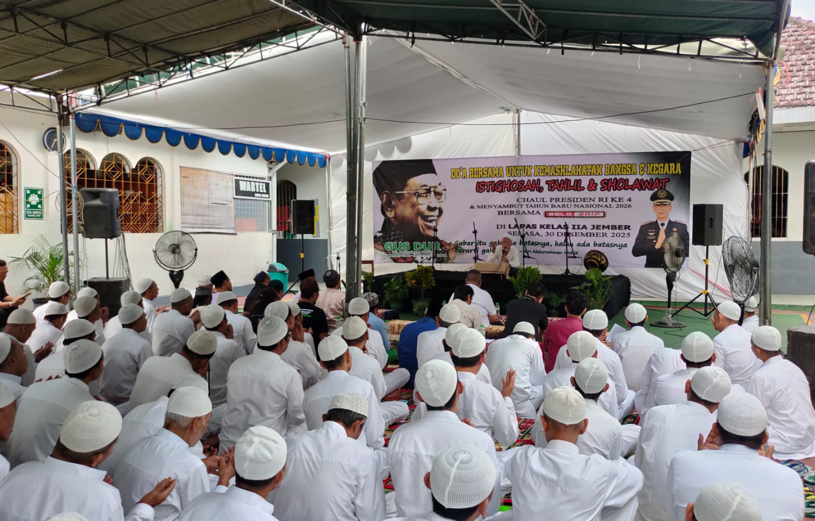 Peringati Haul Gus Dur dan Sambut Pergantian Tahun Lapas Jember Gelar Do’a Bersama