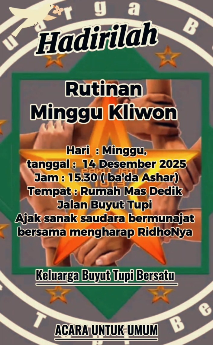 Keluarga Buyut Tupi Gelar Rutinan Minggu Kliwon, Mas Dedik. Momentum Menyatukan Doa dan Persaudaraan
