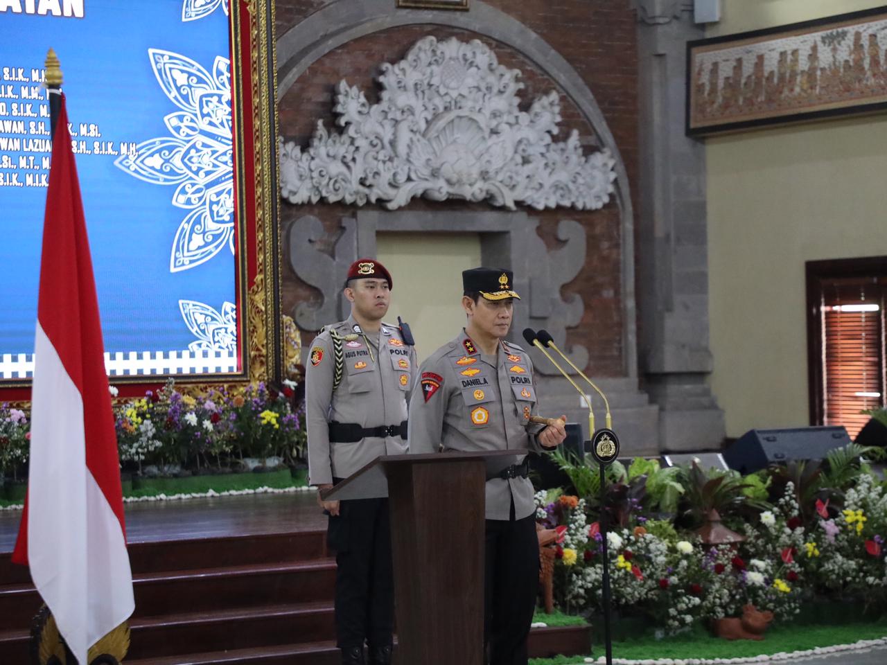Polda Bali Gelar Sertijab Sejumlah Pejabat Utama dan Kapolres, Kapolda Tekankan Profesionalisme dan Loyalitas