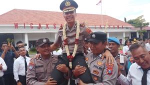 Pelepasan Kapolres Pasuruan Kota Diiringi Rasa Haru Ratusan Mitra Gojek se-Pasuruan Raya