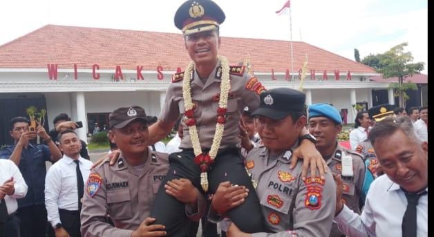 Pelepasan Kapolres Pasuruan Kota Diiringi Rasa Haru Ratusan Mitra Gojek se-Pasuruan Raya