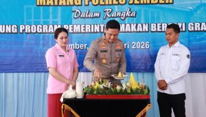 Kapolres Jember Resmikan SPPG di Mayang Dukung Program MBG
