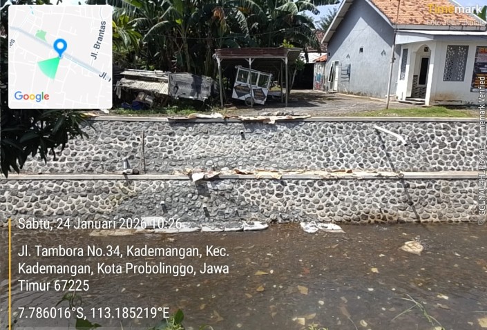 Talut Baru di Kademangan Sudah Ditambal, Kualitas Proyek Kian Dipertanyakan