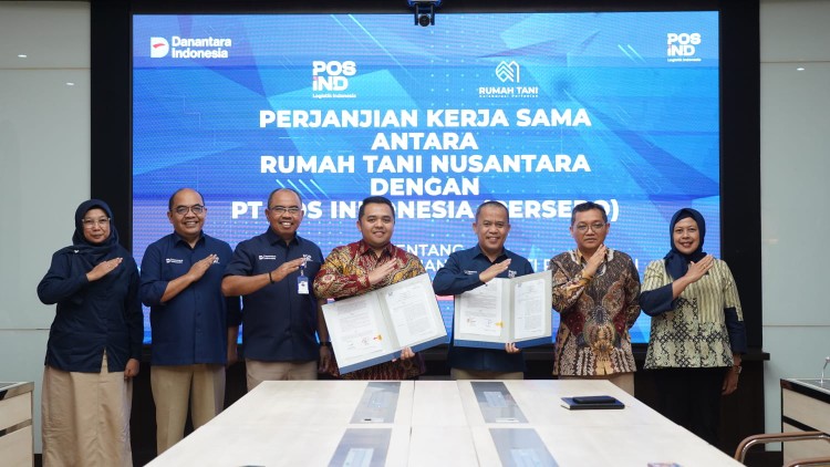 Pos Indonesia Gandeng Rumah Tani Nusantara, Perkuat Distribusi Pangan Nasional