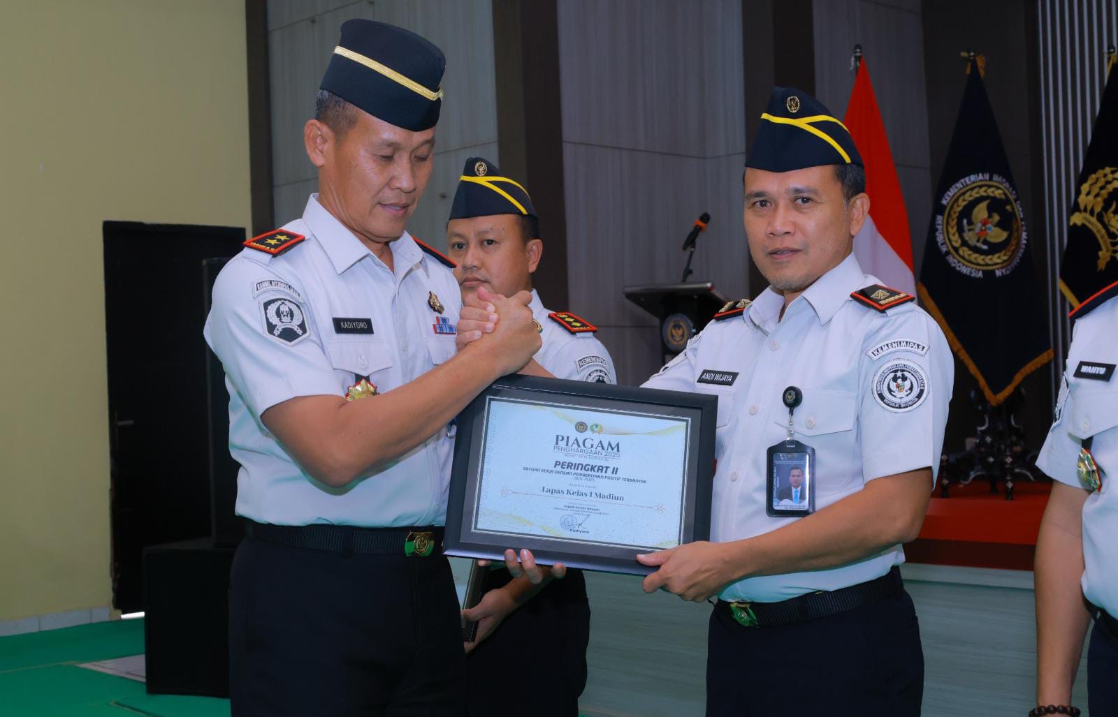 Kinerja Kehumasan Apik, Lapas I Madiun Raih Penghargaan Peringkat II Pemberitaan Positif Terbanyak