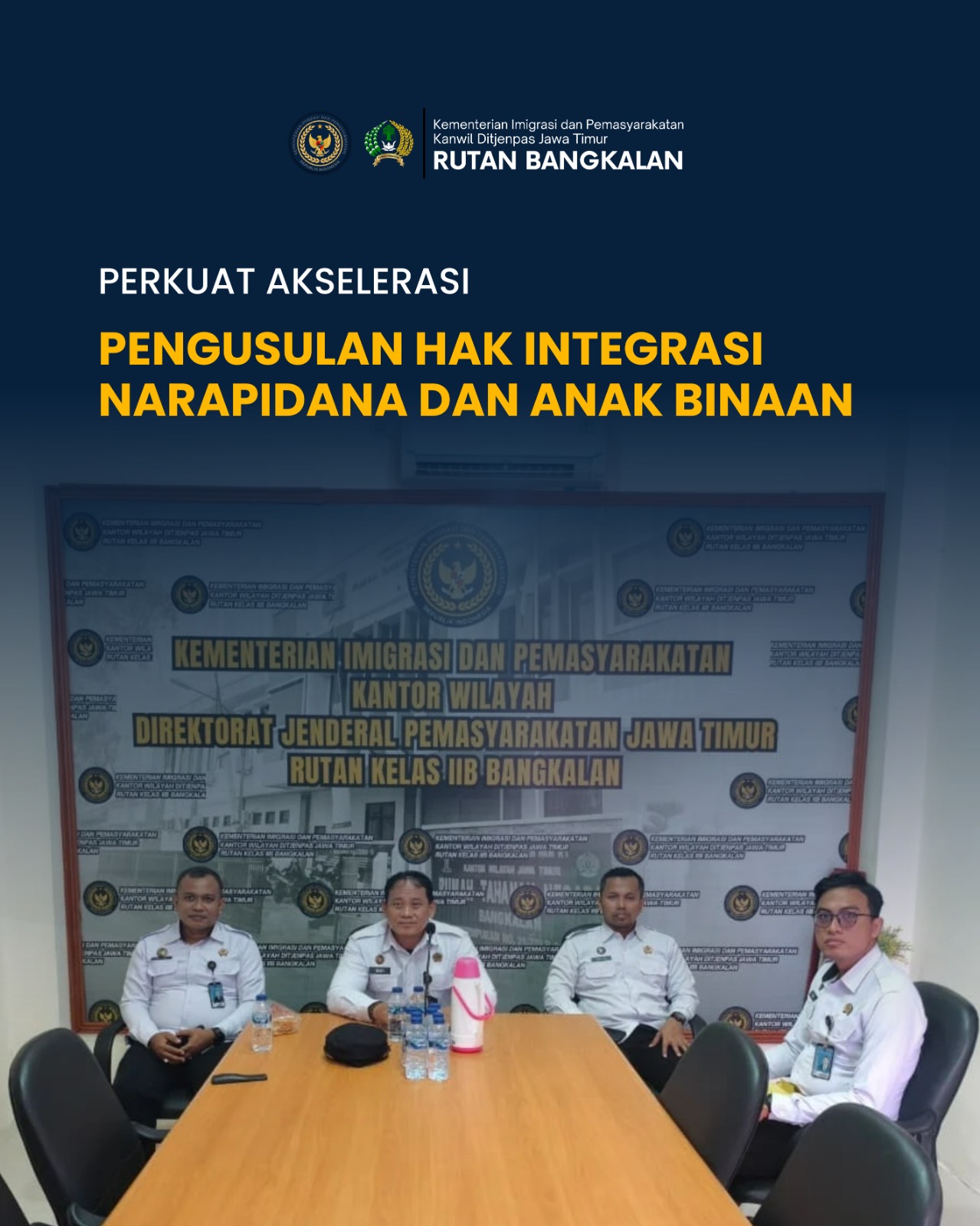 Rutan Bangkalan Ikuti Arahan Dirjenpas, Perkuat Akselerasi Pengusulan Hak Integrasi Narapidana dan Anak Binaan