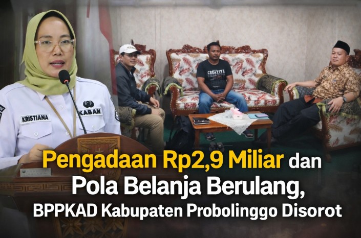 Pengadaan Rp2,9 Miliar dan Pos Belanja Lainya Rp11,6 Miliar, BPPKAD Kabupaten Probolinggo Disorot