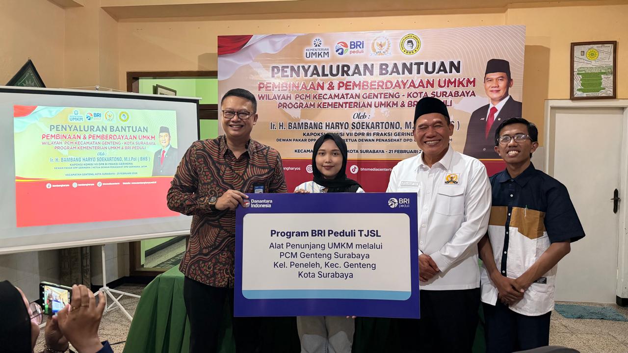 BHS Perkuat Ekonomi Kerakyatan, Lima UMKM Surabaya Terima Bantuan Usaha