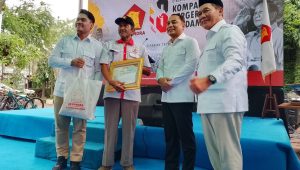Dihadiri BHS, HUT ke-18 Gerindra di Surabaya Diisi Penghormatan Kader dan Aksi Sosial