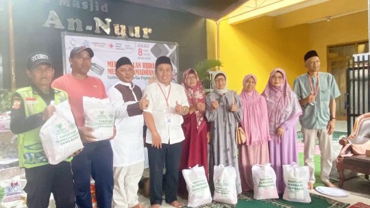 Tarhib Ramadan di Bojongsoang, BAZNAS Jabar Bagikan Sembako dan Dana Pembinaan