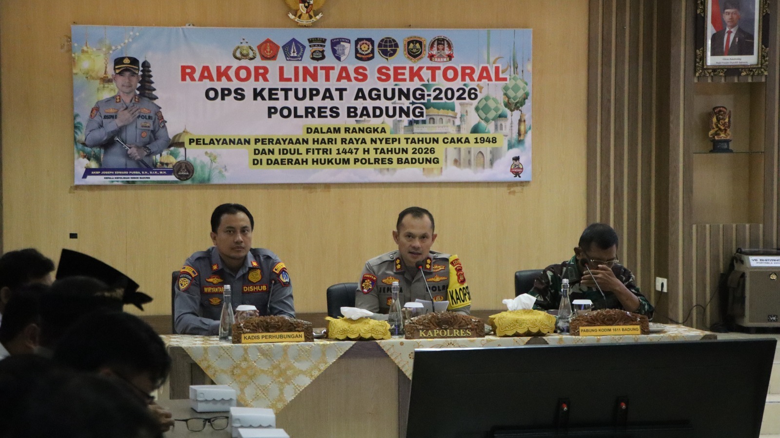 Melalui Rakor Lintas Sektoral, Polres Badung Mantapkan Pengamanan Hari Raya Nyepi dan Idul Fitri dalam Operasi Ketupat Agung 2026