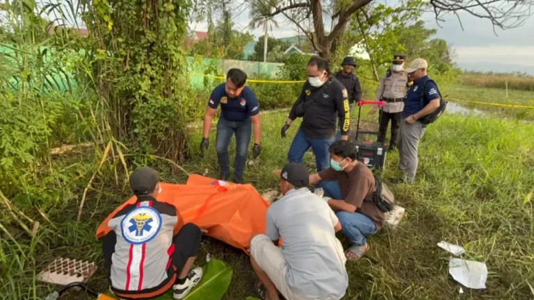 Sesosok Mayat Tanpa Identitas Ditemukan Dekat Area Persawahan Sambirejo