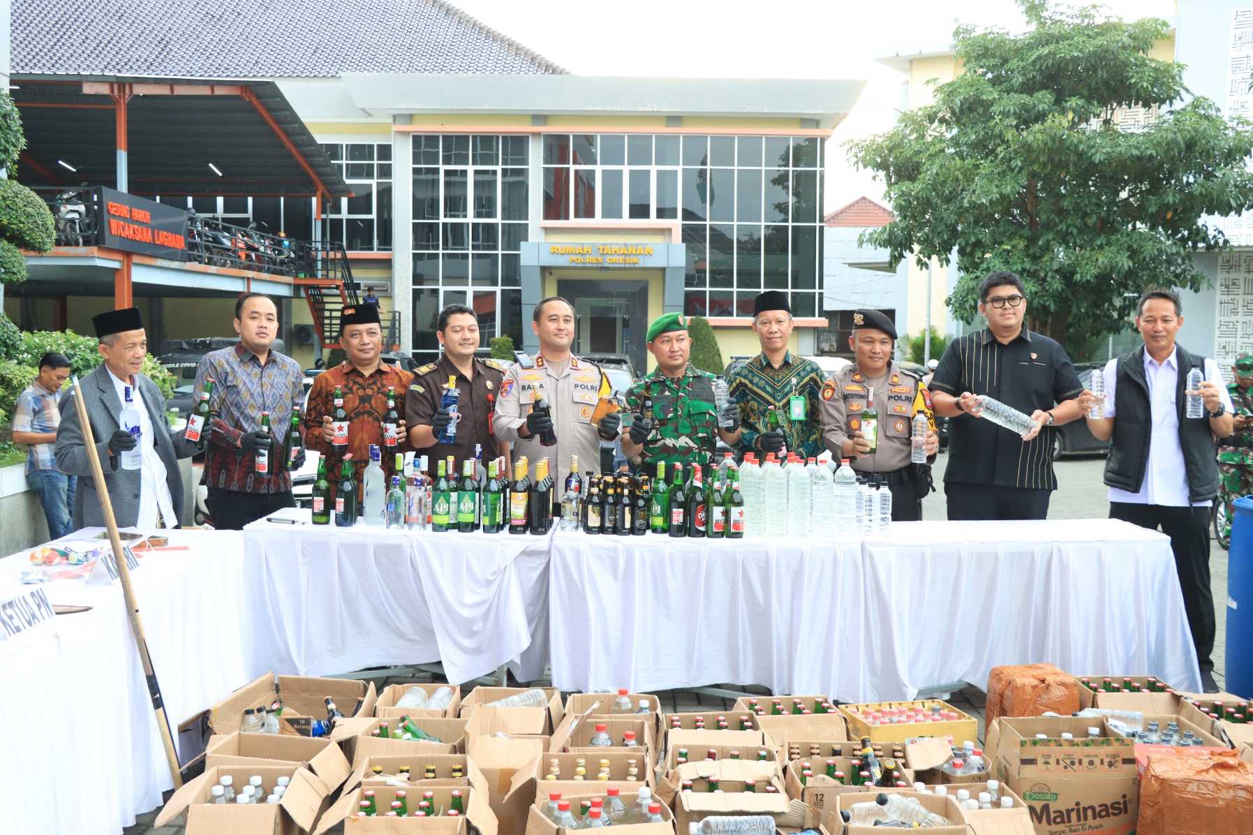 Puluhan Kasus Terungkap dalam Operasi Pekat Semeru Gresik, Ini Daftar Barang Buktinya