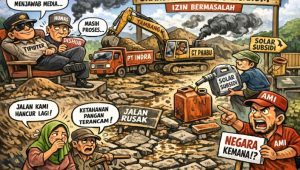 Dua Tambang Sanganom Disorot. Jalan Hancur, Solar Subsidi Diduga Dipakai