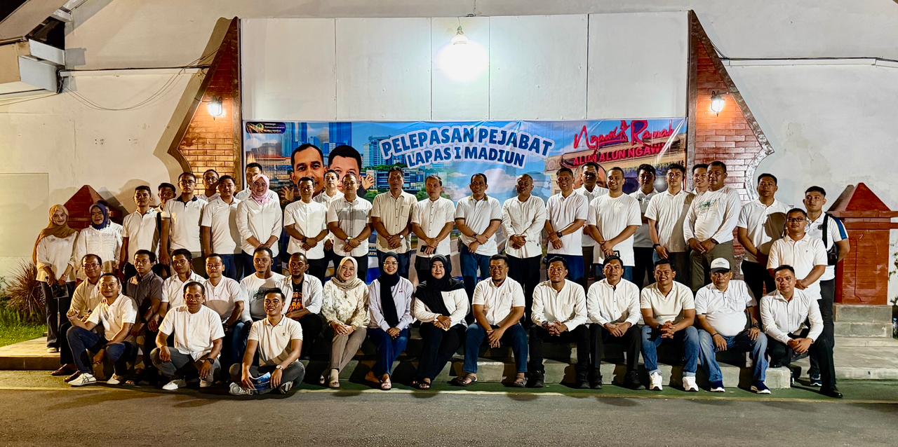 Tiga Pejabat Pindah Tugas, Lapas I Madiun Gelar Momen Pelepasan Penuh Makna