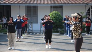 Sehat dan Bugar, Warga Binaan Perempuan Lapas I Madiun Rutin Gelar Senam Pagi