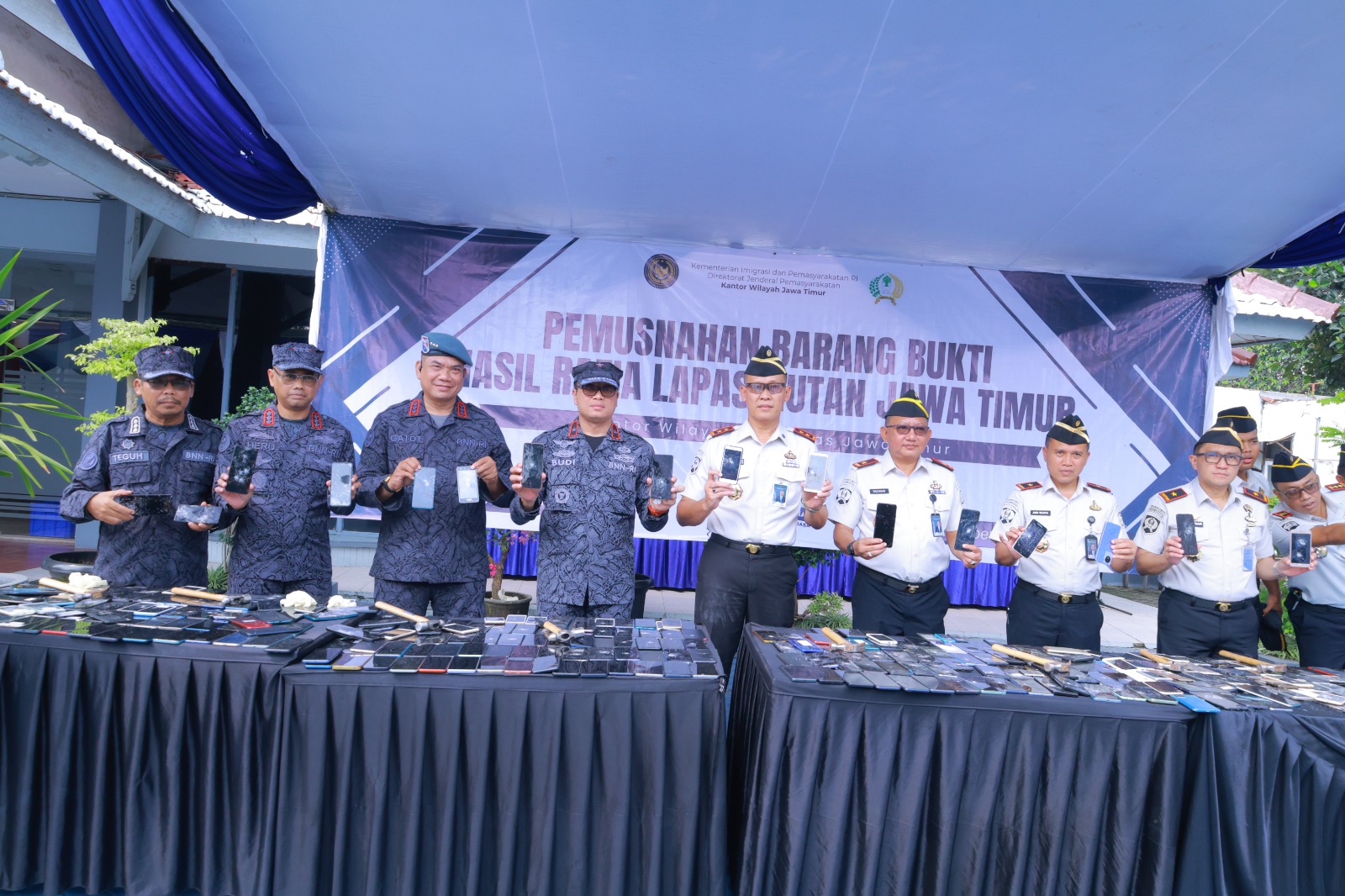 Sinergitas Lawan Narkoba, Kalapas I Madiun Ikuti Penandatanganan PKS BNNP Jatim dan Ditjenpas Jatim