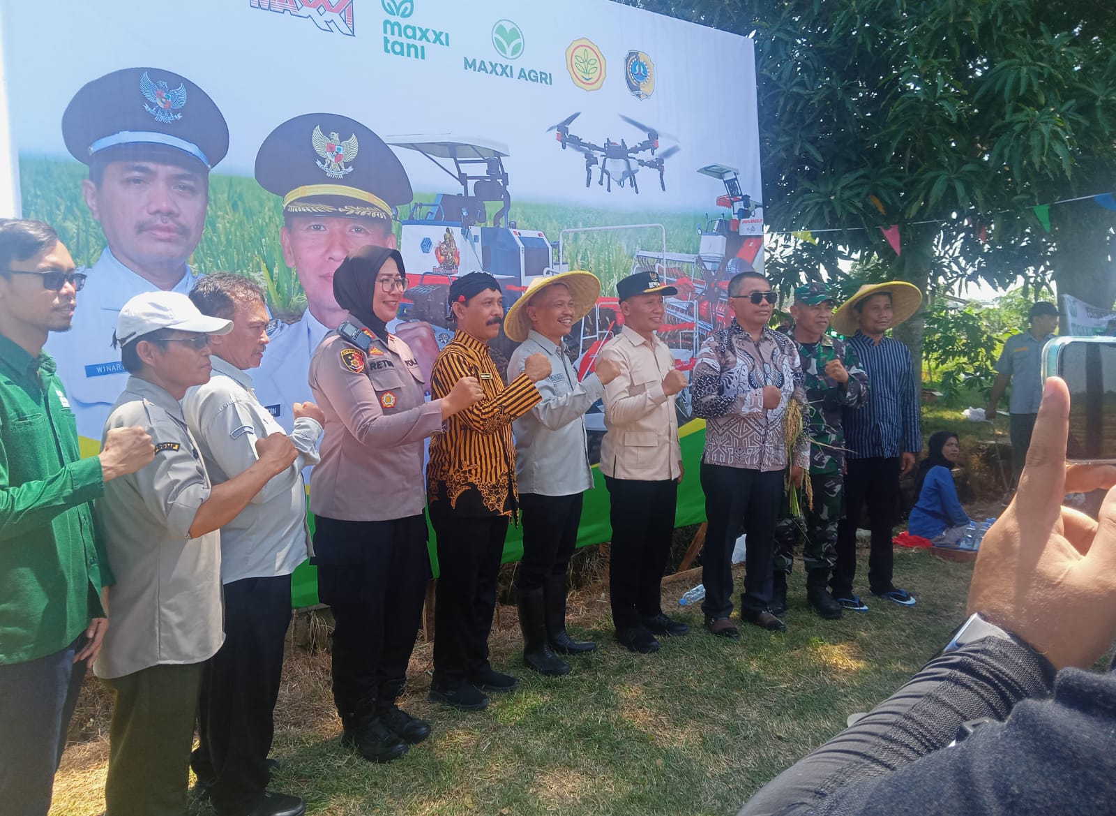 PLT Bupati Tulungagung Hadiri Panen Raya di Desa Kepuh