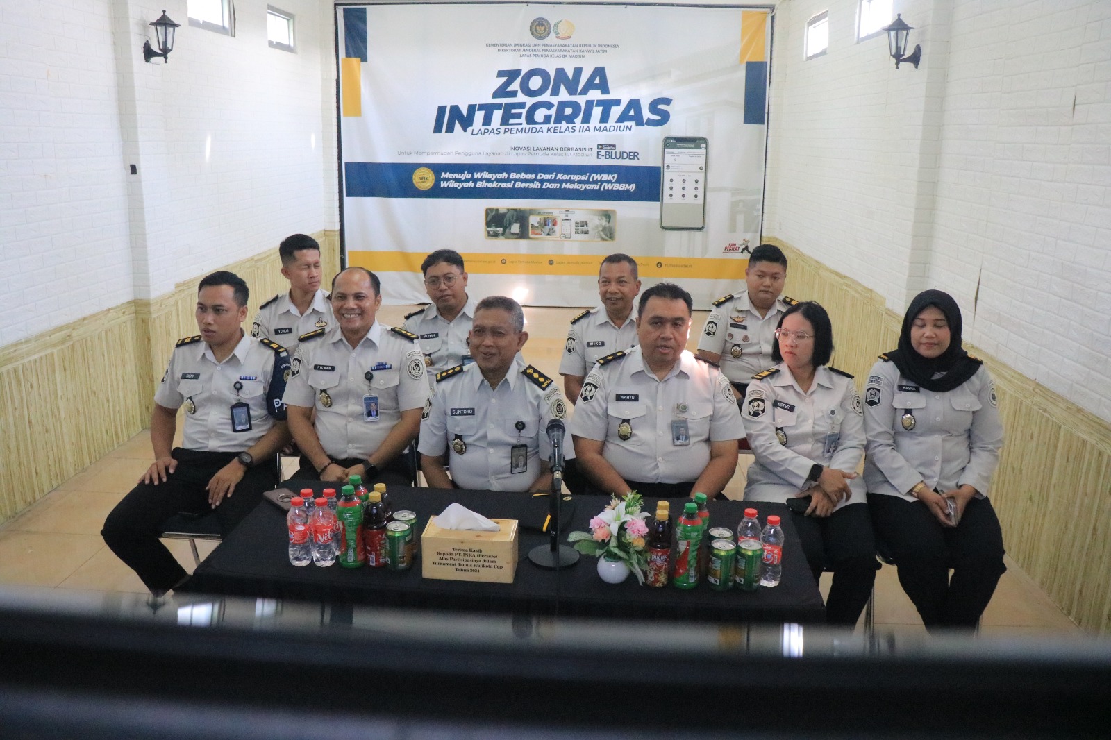 Perkuat Integritas dan Kinerja, Lapas Pemuda Madiun Ikuti Rapat Dinas Kanwil Ditjenpas Jatim