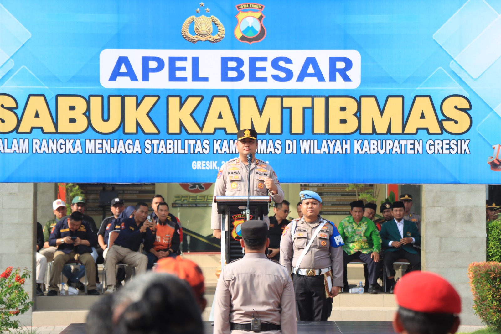 Kapolres Gresik Pimpin Apel Besar “Sabuk Kamtibmas”, Perkuat Sinergi Demi Stabilitas Wilayah