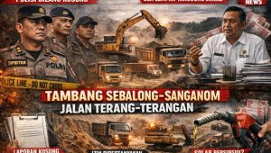 Polres Klaim Tambang Kosong Aktivitas, DLH Lempar Kewenangan — Tambang Sebalong–Sanganom Jalan Terang-terangan