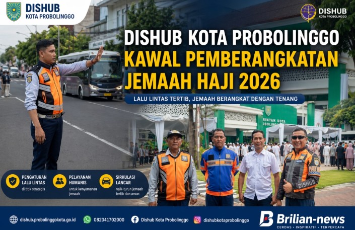 Dishub Kota Probolinggo Kawal Pemberangkatan Jemaah Haji 2026 dengan Tertib dan Humanis