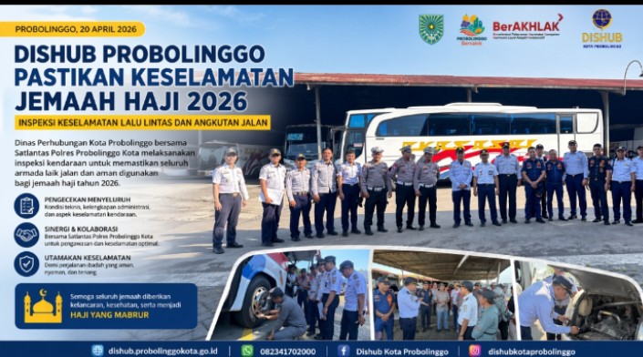 Dishub Probolinggo Pastikan Kendaraan Laik Jalan, Keberangkatan Jemaah Haji 2026 Diprioritaskan Aman dan Nyaman