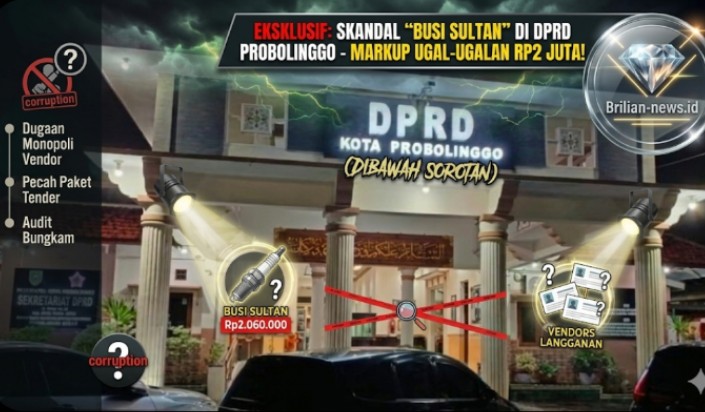Skandal Anggaran DPRD Kota Probolinggo, Dari “Busi Sultan” Rp2 Juta Hingga Gurita Vendor Langganan