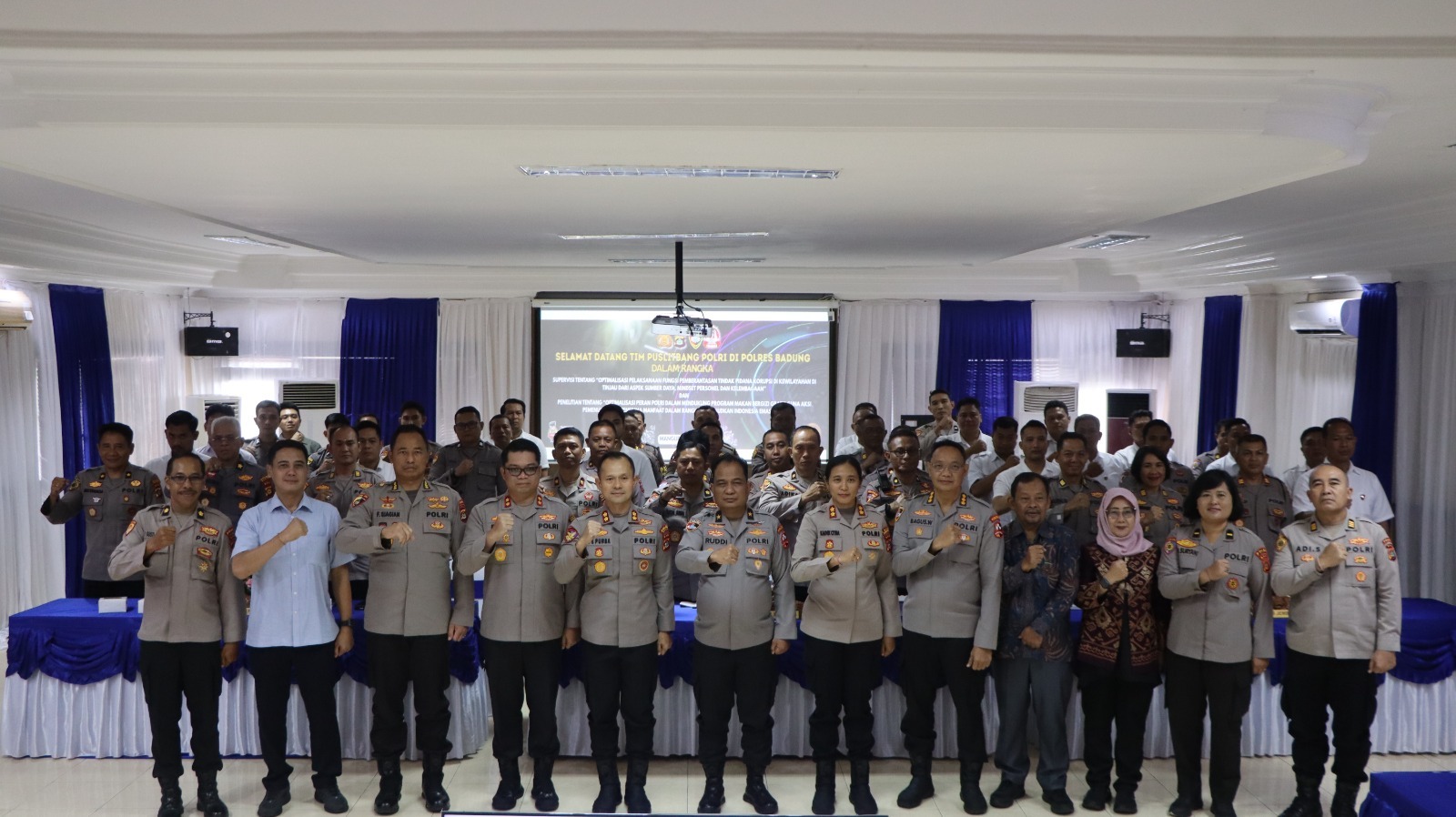 Menguatkan Pelayanan Publik, Puslitbang Polri Kunjungi Polres Badung