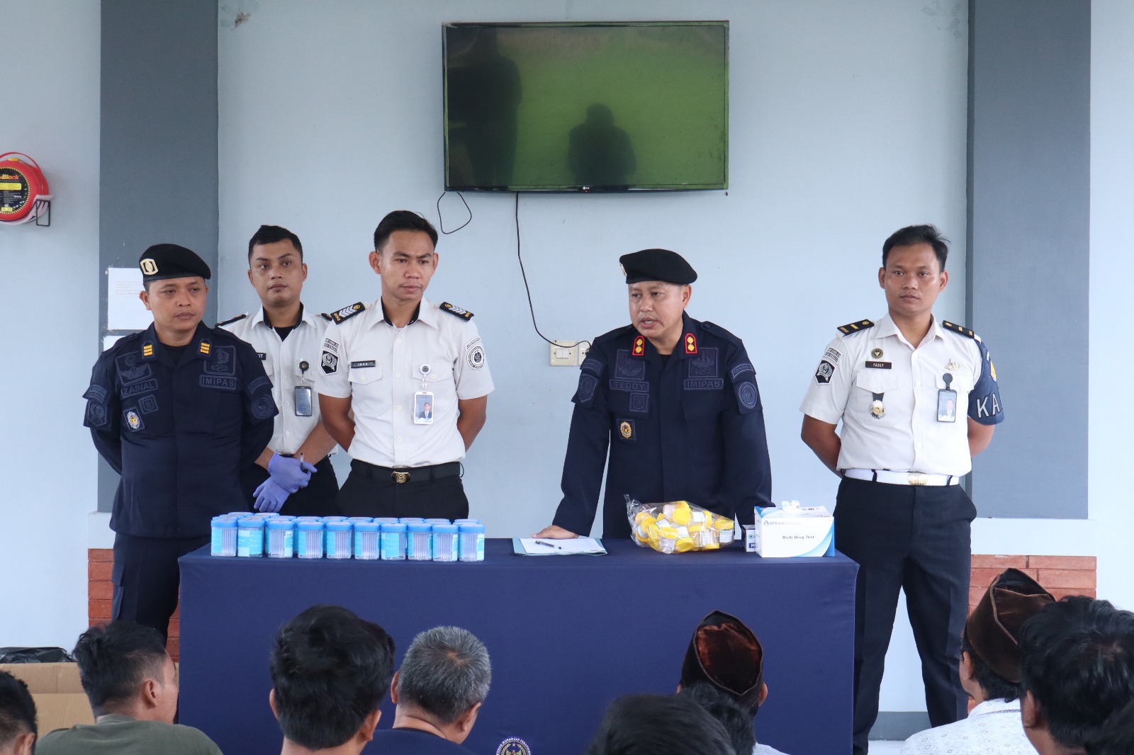 Pemasyarakatan Bersih Narkoba, Rutan Trenggalek Laksanakan Tes Urine Warga Binaan Bersama BNNK