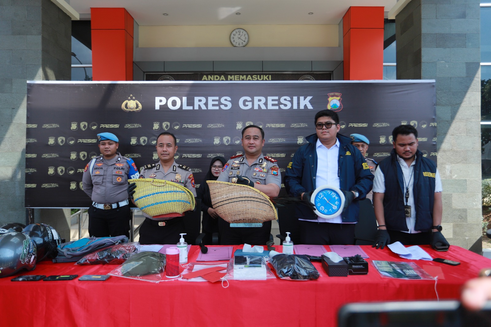 Komitmen Berantas Kejahatan, Polres Gresik Ungkap 5 Kasus dalam Sepekan