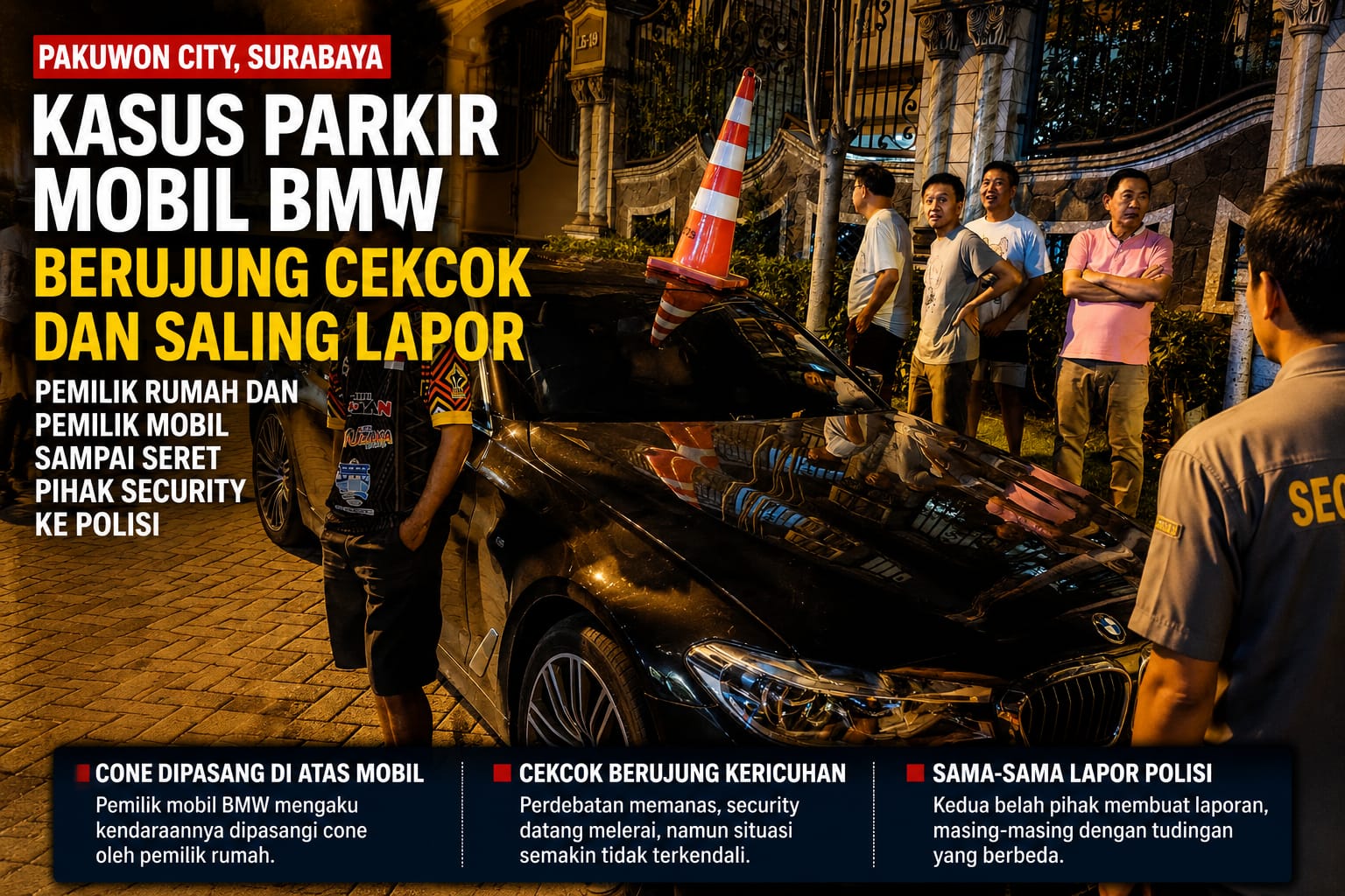 Kasus Parkir Mobil BMW di Park Shanghai Pakuwon City, Peran Security Jadi Sorotan