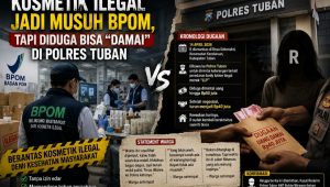 Kosmetik Ilegal Jadi Musuh BPOM, Tapi Diduga Bisa Damai di Polres Tuban