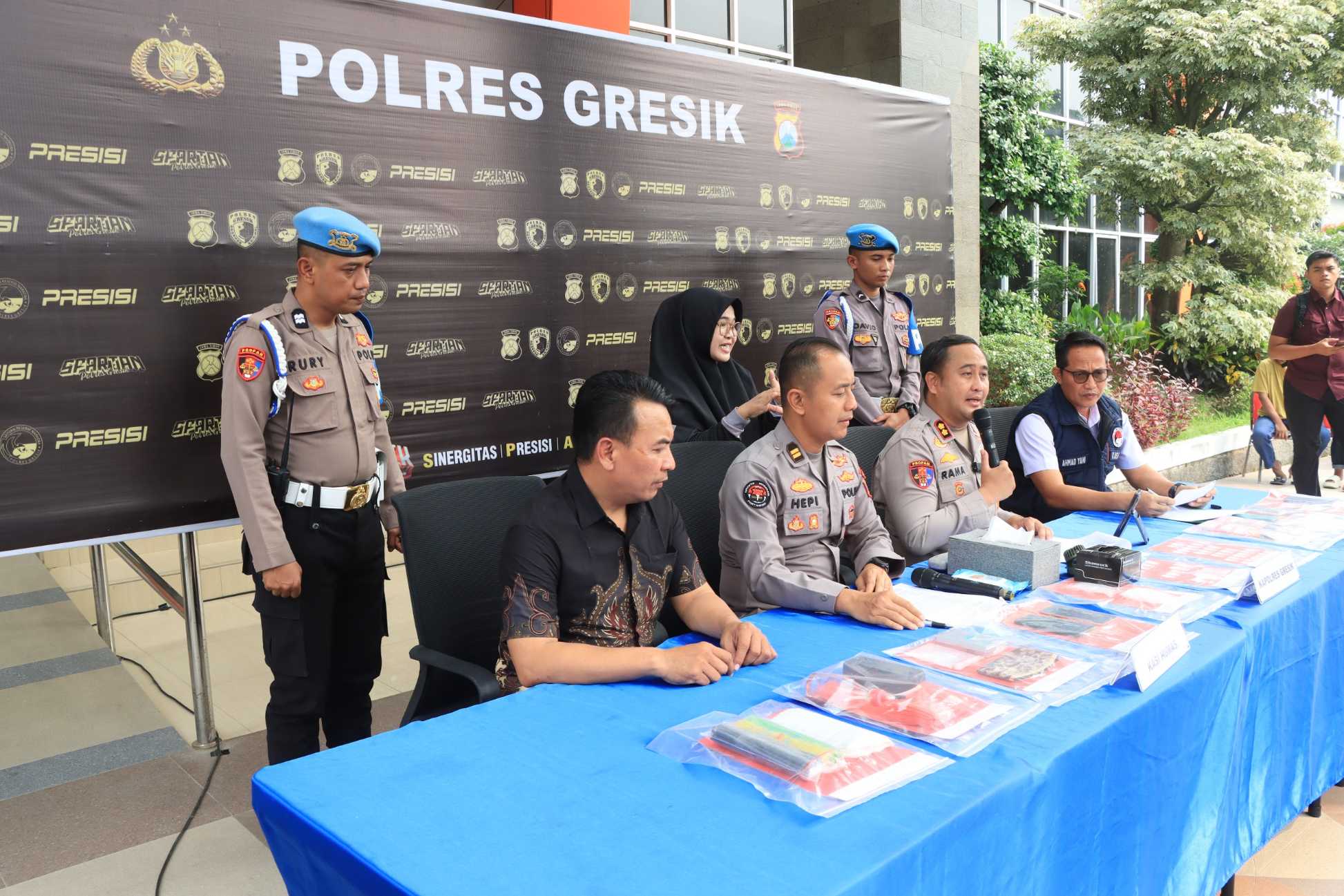 Satresnarkoba Gresik Ungkap Jaringan Narkotika Terstruktur, Dua Pelaku Ditangkap