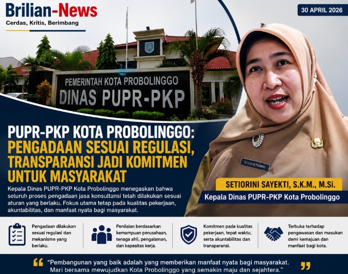 Transparansi 10 Pengadaan Jadi Harapan Bersama, PUPR-PKP Kota Probolinggo Pastikan Seluruh Proses Sesuai Regulasi